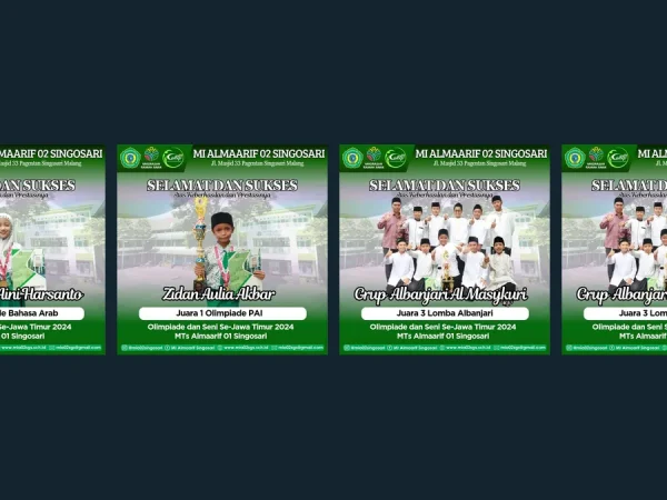 Panen Prestasi di Ajang AKSI XII MTs Almaarif 01 Singosari: Kontingen MIA 02 Borong Gelar Olimpiade, Banjari, dan Kepramukaan