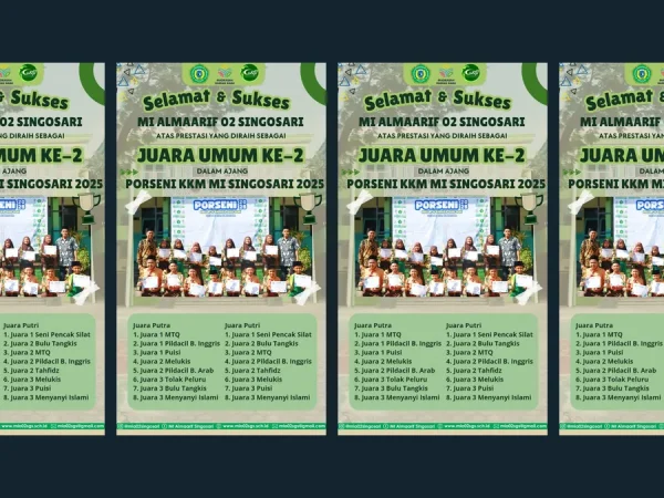 Juara Umum Porseni KKMI Singosari 2025: Kontingen MIA 02 Borong 16 Gelar Juara Cabang Olahraga dan Seni Islami