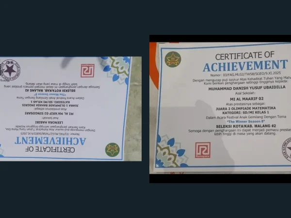 Dua Siswa Kelas 1 MIA 02 Raih Juara 1 Bahasa Inggris dan Juara 2 Matematika di Festival Anak Gemilang Ramayana