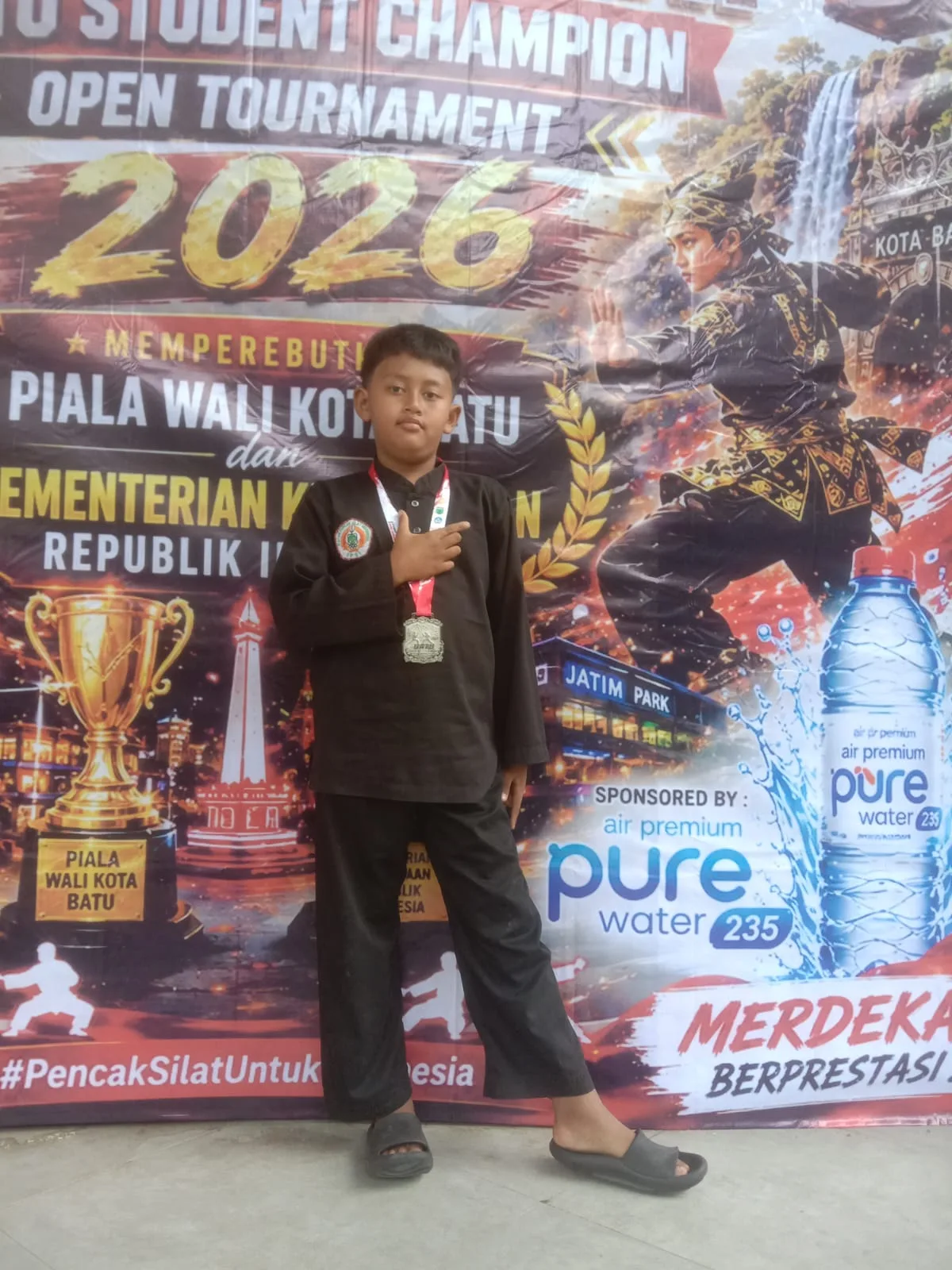 Reyhan Dzaky Almair Juara 2 Silat Tanding IPSI Kota Batu