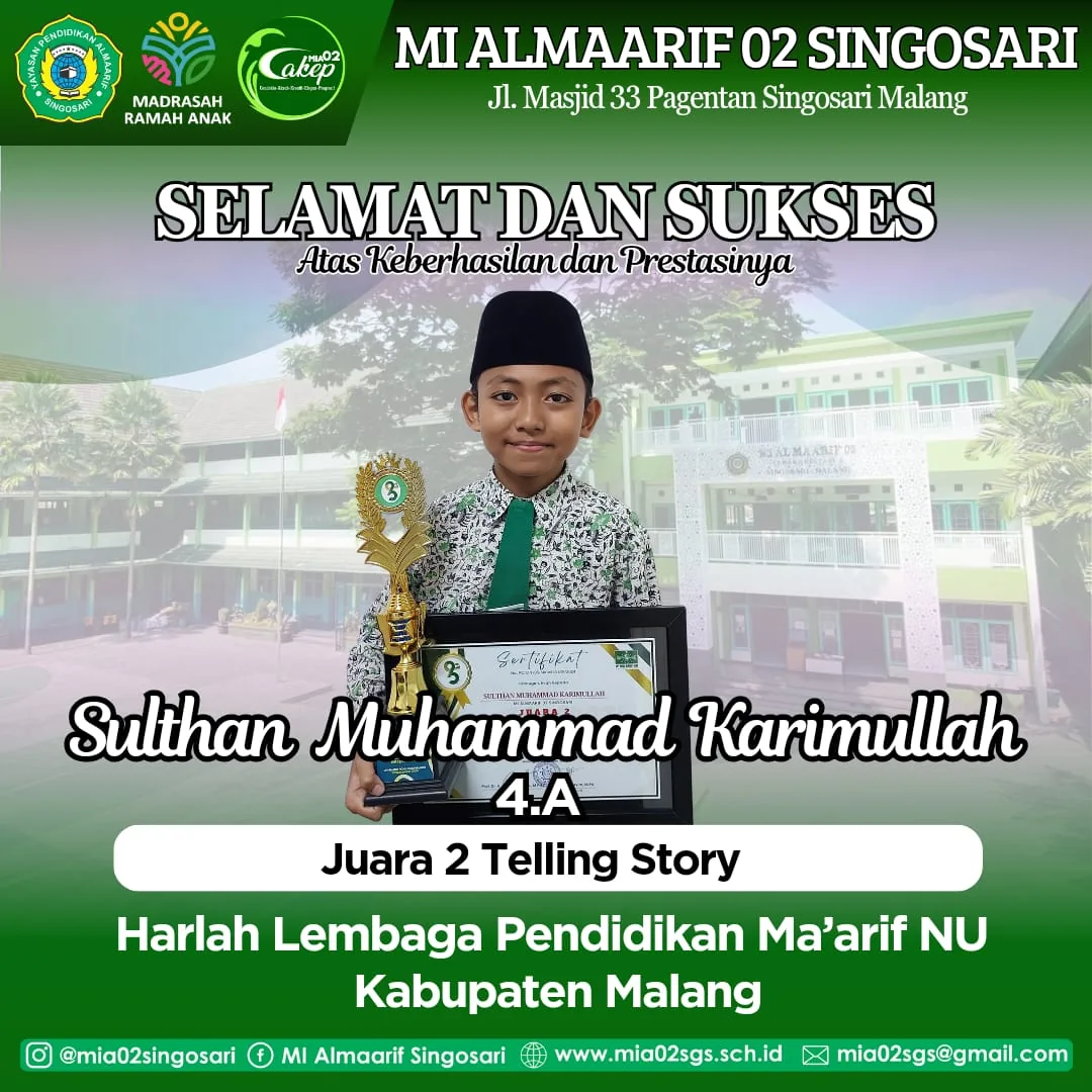 Dokumentasi Prestasi Sulthan Muhammad Karimullah Telling Story