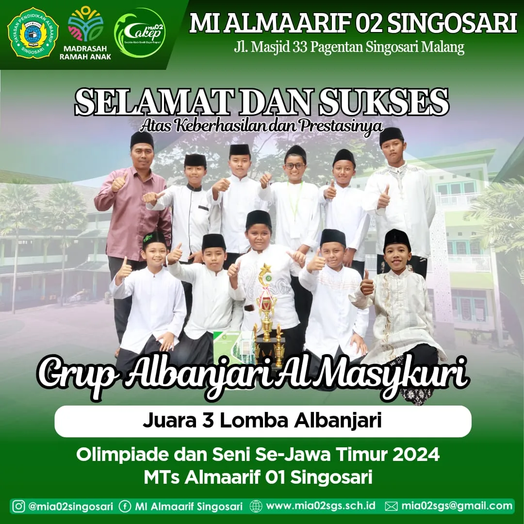 Dokumentasi Prestasi Muhammad Hanif Abrisam Lomba Albanjari (Terbang)