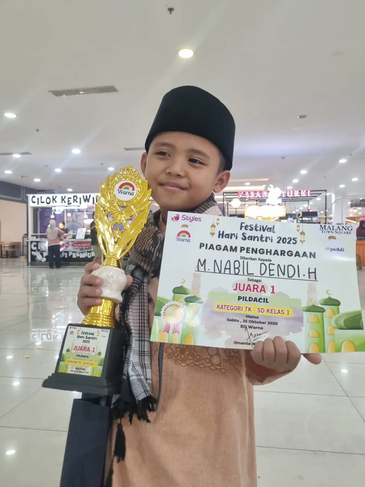 Muhammad Nabil Dendi Harniawan Juara 1 Pildacil Matos 2025